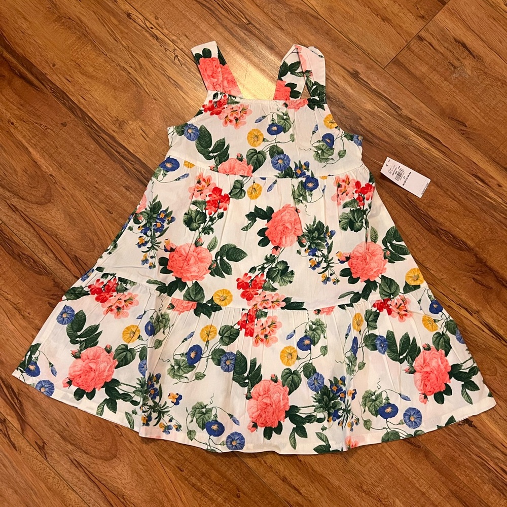 Old Navy Kids Floral Dress with Pink and Blue